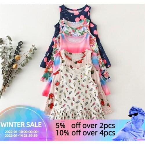 Summer Baby Girl Dress Printed Newborn Infant Clothing Toddler Dress Summer Cute Baby Girls Clothes For 0-4Years