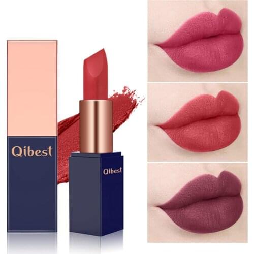 12 Colors Matte Nude Lipstick High Pigment Dark Red Long Lasting Unique Mist Lipstick Women Makeup Lipstick Cosmetics