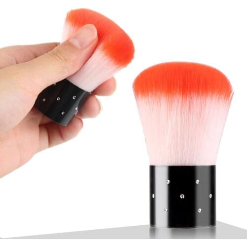 1PC Soft Nail Cleaning Brush Tools File Nail Art Care Manicure Pedicure Soft Remove Dust Small Angle Clean Mushroom Brush