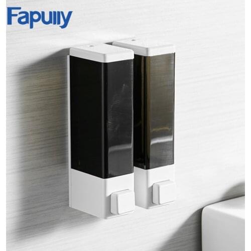 Fapully Soap Dispenser Wall Automatic Liquid Soap Dispenser Kitchen Bathroom Bottle Plastic Pump Dispensers 500 ML P144-03C-1