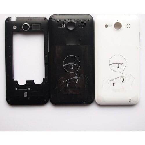 BaanSam New Middle Frame Battery Door Back Cover Housing Case For Huawei U8860 With Antenna+Camera Lens+Power Volume Buttons