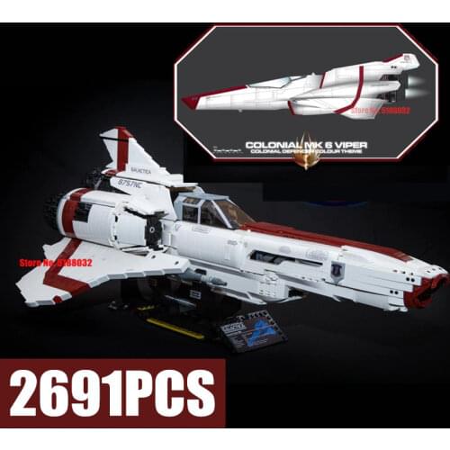 New Star Space Wars 2691PCS The Battlestar Galactica Colonial Viper MKII MOC-9424 Building Blocks Bricks Kid Toy