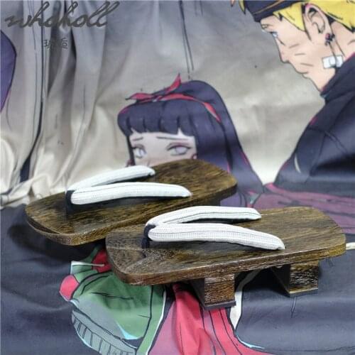 WHOHOLL Anime Cosplay shoes Japanese Wooden Clogs Man women Summer Slippers Geta Flip Flops Sandals High Platform Slippers