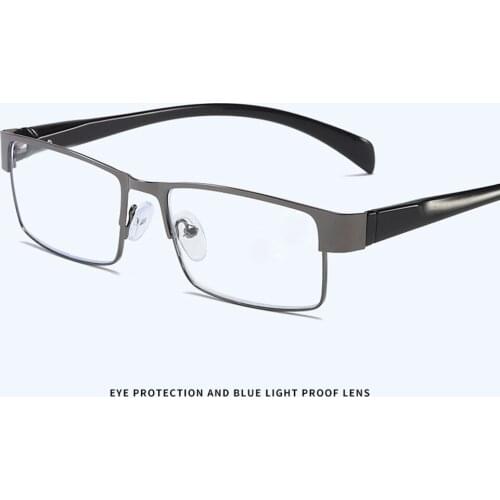 Women Men Semi Rim High Quality Spring Hinges Anti Blu Anti Fatigue Ultralight Reading Glasses +1 +1.5 +2 +2.5 +3 +3.5 +4