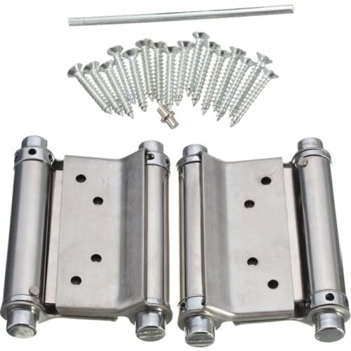 Best Price 2Pcs 3 Inch Double Action Spring Hinge Saloon Cafe Door Swing Western Door Hardware