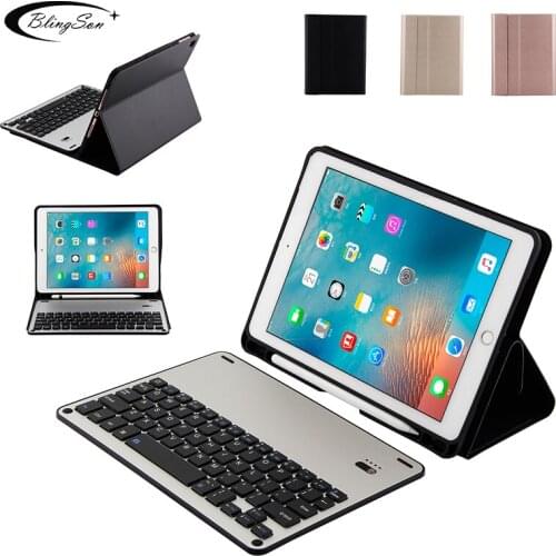 Detachable Aluminum Keyboard Case for iPad 9.7 2017 2018 Stand Cover for iPad Air Air 2 Pro 9.7 Wireless Bluetooth Keyboard