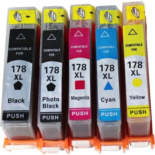 Compatible Ink Cartridge 178 Used for hp178 xl per HPphotosmart 5510 photosmart 5515 photosmart 5520 photosmart 5524