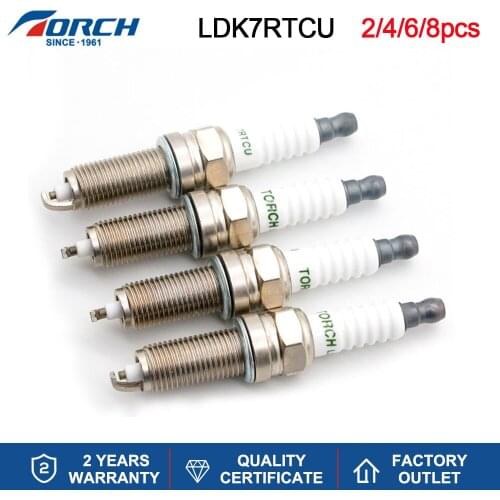 Spark Plug Candles TORCH LDK7RTCU For HONDA For BWM For MITSUBISHI For CHERY For PEUGEOT For MERCEDER-BENZ For HYUNDAI For VW