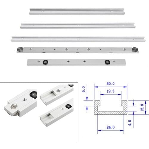 Aluminium Alloy T-tracks Slot Miter Track And Miter Bar Slider Table Saw Miter Gauge Rod Woodworking Tools DIY Hand Tool Set