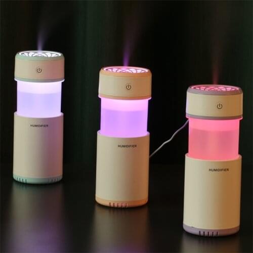 200ml Air Humidifier USB Ultrasonic Humidifier Mini Aroma Diffuser Air Purifier LED Light Humidificador for Home Car Mist Fogger