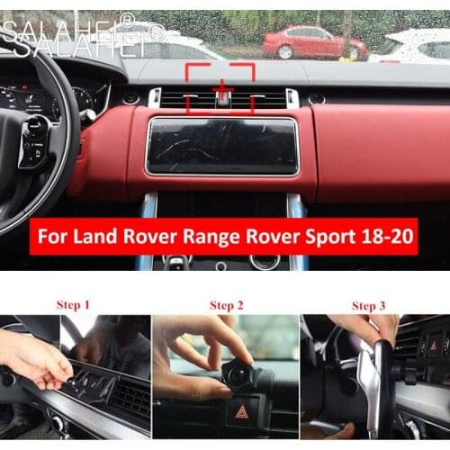 High Quality Car Mobile Phone Holder For Land Rover Range Rover Sport 2018 2019 2020 Auto Smartphone Bracket Dashboard GPS Stand