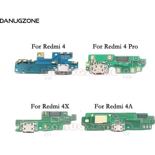 USB Charging Dock Jack Plug Socket Port Connector Charge Board Flex Cable For Xiaomi Redmi 4 Pro / Redmi 4X 4A