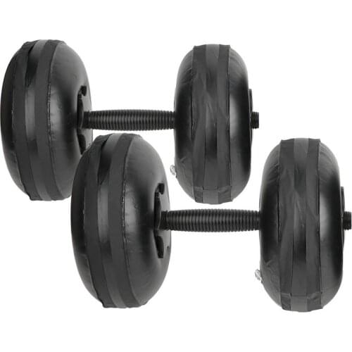 Woman Water Dumbbell Weight 8-10kg Fitness Water Filled Adjustable Dumbbells Arm Muscle Strength Training Yoga Equipment