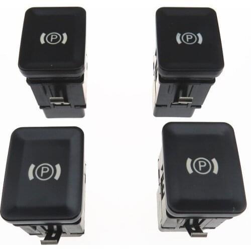 4Pcs 3C0927225C Car Electronic Handbrake Parking Switch Brake Button, Suitable For VW 2006-2012 Passat B6 CC 3C0 927 225 C