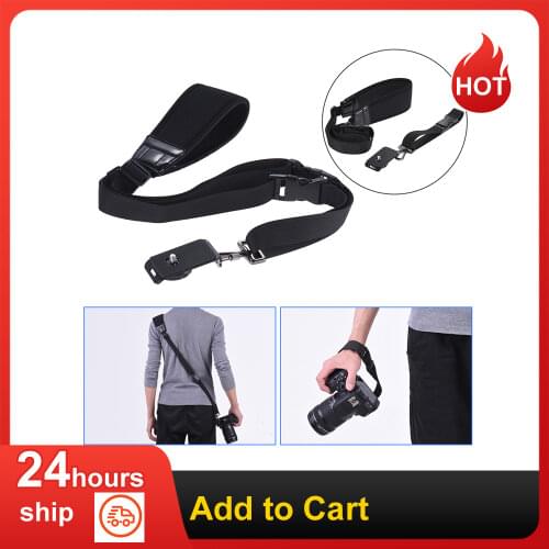 Quick Release Camera Shoulder Sling for Canon Black Wrist Strap Neck Nikon Sony DSLR ILDC DV Outdoor Photographic Accessories