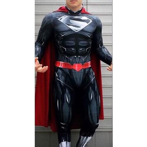 Black Cosplay Costume New 52 Superhero Zentai Suit Halloween Bodysuit Jumpsuit Adults Kids