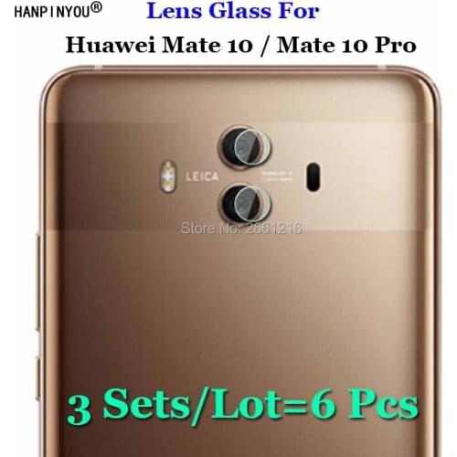 3 Sets For Huawei Mate10 / Mate 10 Pro 10pro Soft Fiber Clear Tempered Glass Back Camera Lens Flash Light Screen Protector Film