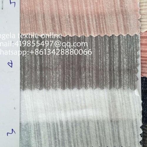 Wholesale Slub Knit Fabrics Cotton Jersey Stretch Fabrics for sweing dress T-shirt