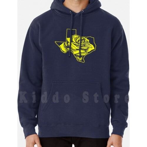 Yellow Rose Of Texas hoodies long sleeve Rose Flower Texas Yellow Rose Lone Star Star Shape Country America Pride