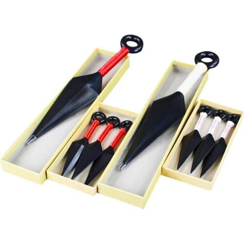 13cm/26cm Anime Naruto Hatake Kakashi Plastic Kunai Japanese Cosplay Props Action Figures Model Toy