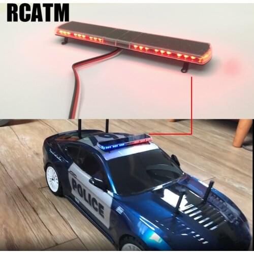 15 Flashes Mode LED Police Light Engineering Light for For 1/14 Tamiya Truck SCANIA ACTROS 1/10 Crawler TRX4 Scx10 Drift Yokomo