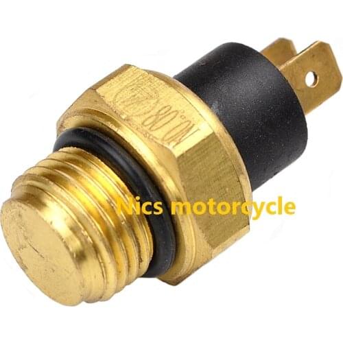 2 Pin 80° Radiator Coolant Fan Water Temperature Sensor Switch for 250cc 4 Wheeler Scooter Moped ATV Go kart