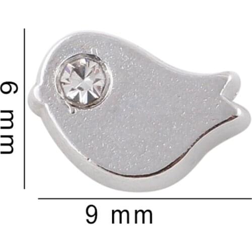 20Pcs/lot Bird Floating Charms Hand-made DIY for Glass Lockets