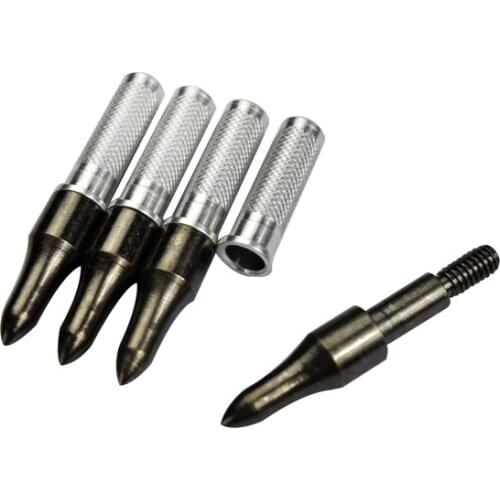 20pcs Archery 100 grain Point + Aluminum Insert for Carbon Shaft I.D. 6.2mm DIY Archery Arrows