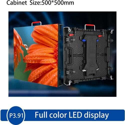4 Pcs/lot P3.91 Outdoor Full color LED display, leased die-cast aluminum cabinet 500 * 500 mm,Led Video Wall