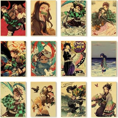 Diamond Painting Cross Stitch Anime Demon Slayer Poster Picture of Rhinestone DIY Diamond Mosaic Diamond Embroidery Home Decor
