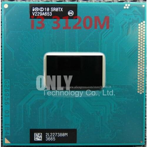 Free Shipping Laptop CPU I3-3120M i3 3120M SR0TX 2.5G/3M Official version scrattered pieces