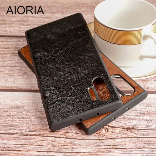 Case for Samsung Galaxy Note 10 Plus Vintage Leather Tree pattern skin soft TPU