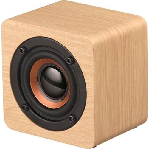 Wooden Wireless Bluetooth Speaker Wireless HIFI 3D Stereo Soundbar Sound Box PC/TV with Support TF card AUX 3.5mm Audio USB