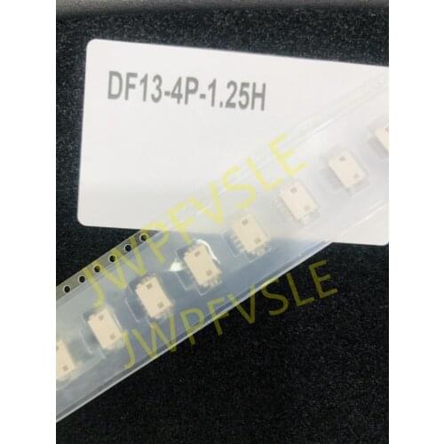 DF13-4P-1.25H Connector Header Surface Mount, Right Angle 4 position 0.049" (1.25mm)