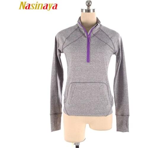 Customized Figure Skating T shirt Tops for Girl Women Training Competition Patinaje Ice Skating Gymnastic 78