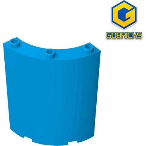 [Gobricks] GDS-774 Building block(No.30562-46361)WALL ELEMENT 4X4X6 ROUND - 4x4x6 Arc wall panels
