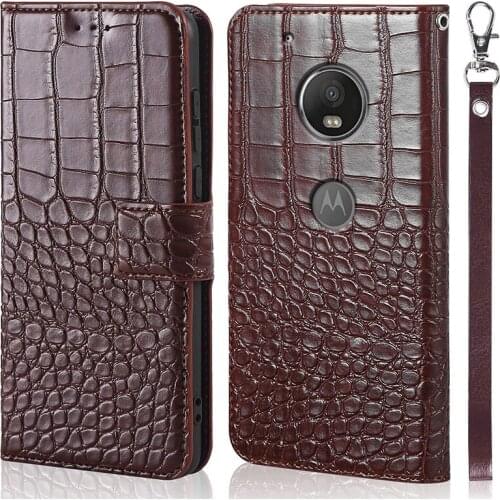 DOREXLON magnet clasp Crocodile texture leather Phone Case for Motorola Moto G5 Plus Cedric XT1670 XT1671 XT1675 Coque
