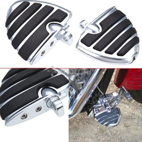 Motorcycle Mount Front&Rear Motorcycle Wing Metal Passenger Pedal Footrest Footpeg For Harley Softail Sportster Dyna Fat Boy