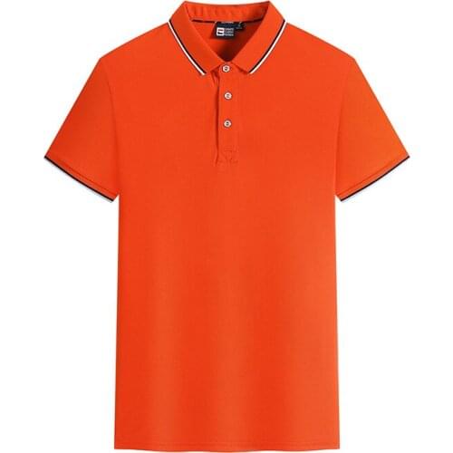 Summer leisure short sleeve Polo shirt pure color short sleeve lapel