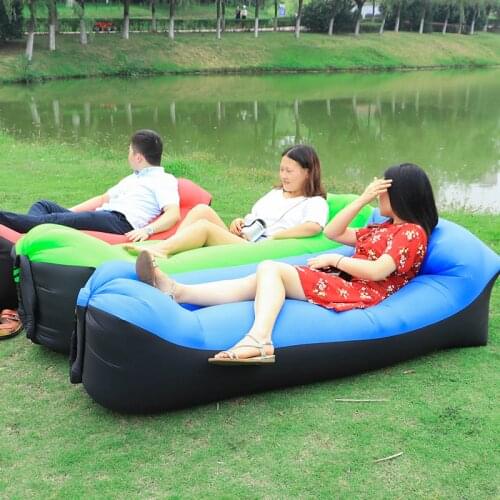 Best Inflatable Lounger Portable Hammock Air Sofa and Camping Chair Ideal Inflatable Couch and Beach Chair Camping Air Bag