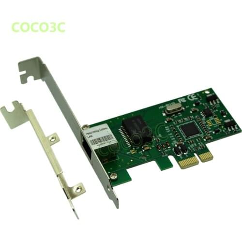 Desktop 1000Mbps Gigabit Ethernet Network Controller Card PCI-e to RJ45 Lan Adapter Converter with Low Profile Bracket