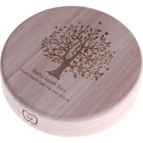 New Arrival Kids Baby Boy Girl Tooth Box Organizer Baby Save Milk Teeth Wood Storage Box Baby Teething Dentes De Leite Organizad