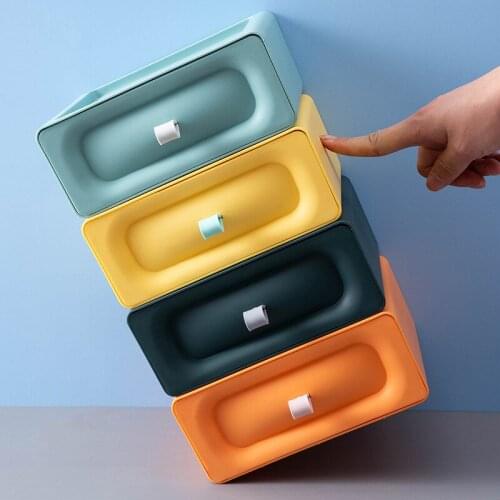 New Stackable Desktop Organizer Drawers Makeup Storage Box Space Saving Plastic Boxes Office Accessories Organizer Drawer Rack