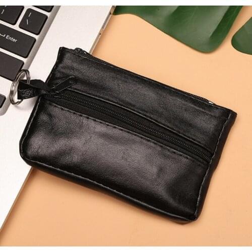 New Women Leather Wallet Zipper Pocket Credit Card Holder Lady Mini Purse Handbag