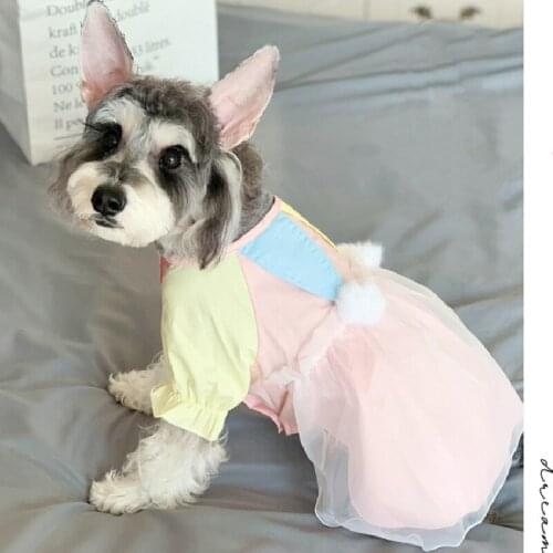 Pet Dress Girl Dog Princess Dresses Summer Puppy Cat Doggie Skirt Tutu Wedding Costumes Yorkshire Poodle Pomeranian Dog Clothes