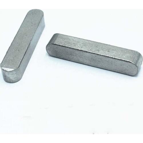 2pcs M10 flat key fillet pins solid pin A type sifang dowels stainless steel square key dowel GB1096 20mm-70mm length