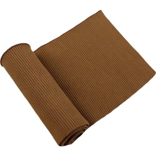 Width 6'' Solid Color Thickened Elastic Thread Pure Cotton Fabric By The Yard For Collar Cuff Accessories Material