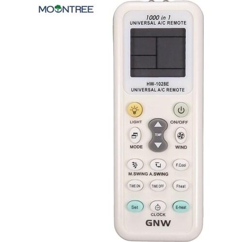 Universal A/C muli 1000 in 1 air conditioner remote for GNW HW-1028E control LCD screen air conditioning remote control new