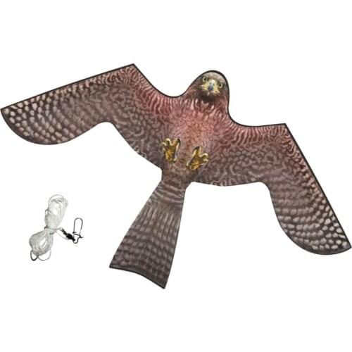 HAWK BIRD SCARER KITE w/ LINE and SWIVEL farm agricultural crops allotment
