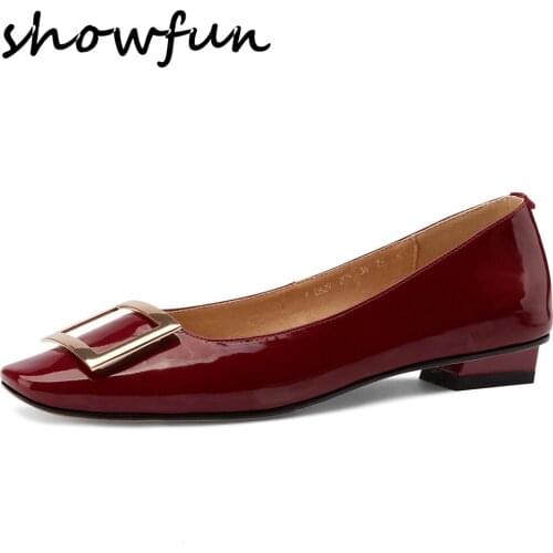 Womens genuine leather slip-on flats leisure female soft cofortable metal buckle round toe casual pregnant casual driving shoes